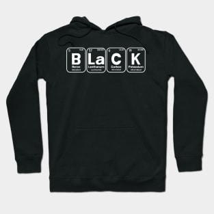 Black Periodic Table of Elements (Dark) Hoodie